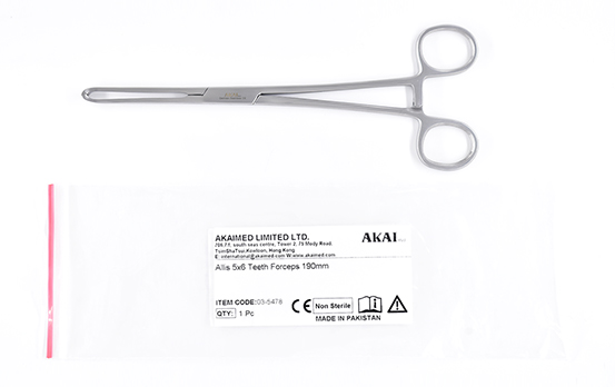 Allis 5x6 teeth forceps  -190mm