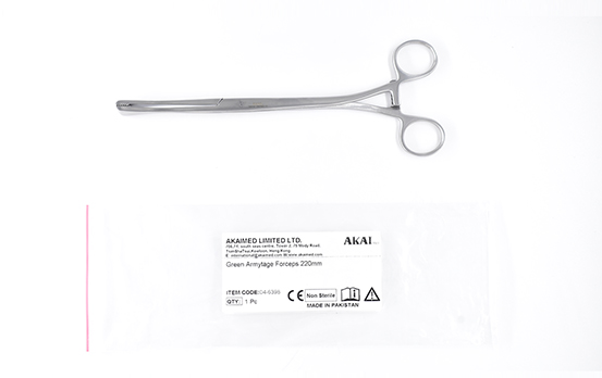 Green Armitage forceps - 220mm