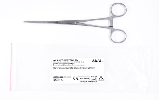 Hartmann Atraumatic  clamp straight - 200mm