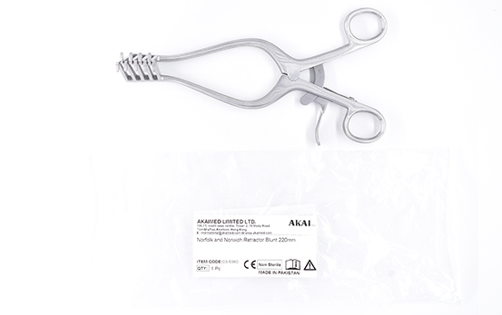 Norfolk and norwich retractor blunt - 220mm